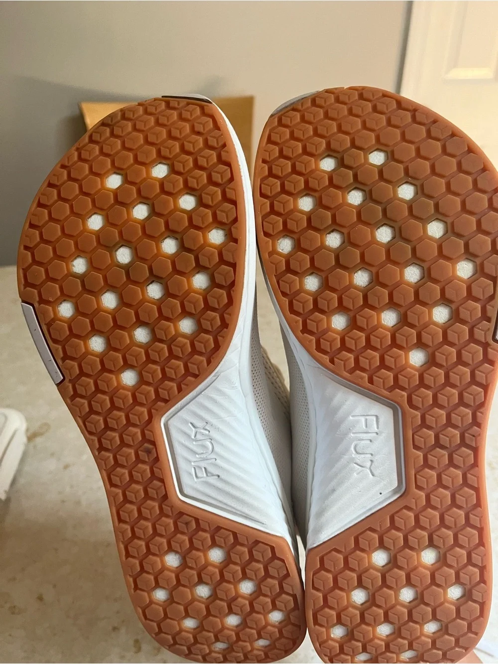 Flux Lightweight White Knit Men's Sneakers